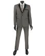 Vinci Men's 2 Piece Wool Feel Slim Fit Tuxedo - Flat Front Pant