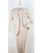 Apollo King Men's 3pc 100% Wool Suit - 6 Button High Fashion Vest