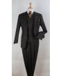 Apollo King Men's 3pc 100% Wool Suit - 6 Button High Fashion Vest