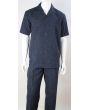 Royal Diamond Men's 2 Piece Walking Suit - Denim Pattern