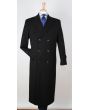 Apollo King Men's Outlet Wool Gabardine Top Coat - Trench Coat Style