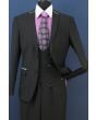Loriano Men's Outlet 3 Piece Slim Fit Wool Blend Suit - Fashion Vest