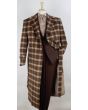 Veno Giovanni Men's Outlet 100% Wool Full Length Length Top Coat - Double Breasted
