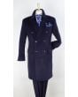 Veno Giovanni Men's 100% Wool 3/4 Length Length Top Coat - Bold Colors