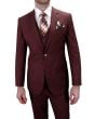 Statement Men's 100% Wool 3 Piece Suit - Bold Colors