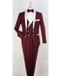 Royal Diamond Men's 3pc Fashion Tuxedo - White Accents