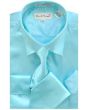 CCO Men's Satin Dress Shirt, Tie and Hanky Set - Discount Pricing