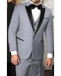 Statement Men's Outlet 3 Piece 100% Wool Tuxedo - Stylish Accents