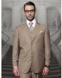 Statement Men's 3 Piece 100% Wool Fashion Suit - Big and Tall