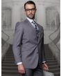 Statement Men's 3 Piece 100% Wool Fashion Suit - Big and Tall