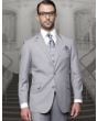 Statement Men's 3 Piece 100% Wool Fashion Suit - Solid Color