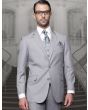 Statement Men's 3 Piece 100% Wool Outlet Suit - Executive