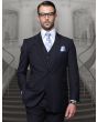 Statement Men's 3 Piece 100% Wool Fashion Suit - Solid Color