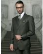 Statement Men's Outlet 3 Piece 100% Wool Fashion Suit - Big and Tall