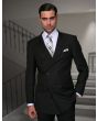 Statement Men's 2 Piece 100% Wool Fashion Suit - Solid Color