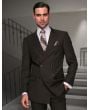 Statement Men's Outlet 2 Piece 100% Wool Fashion Suit - Solid Color