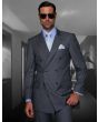 Statement Men's Outlet 2 Piece 100% Wool Fashion Suit - Solid Color