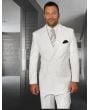 Statement Men's Outlet 2 Piece 100% Wool Fashion Suit - Solid Color