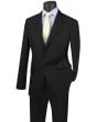 Vinci Men's Outlet Poplin 2 Piece Ultra Slim Fit Suit - Ultra Slim Solid Color