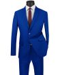 Vinci Men's 2 Piece Poplin Discount Suit - Clean Cut Look