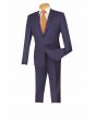 Vinci Men's 2 Piece Wool Feel Slim Fit Outlet Suit - Refined Solid