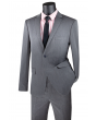 Vinci Men's 2 Piece Wool Feel Slim Outlet Suit - Classic Business