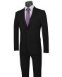 Vinci Men's 2 Piece Wool Feel Ultra Slim Fit Suit - Classic Business