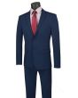 Vinci Men's 2 Piece Wool Feel Slim Outlet Suit - Classic Business