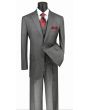 Vinci Men's Outlet 3 Piece Wool Feel Executive Suit - Pinstripe