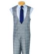 Vinci Men's Outlet 3 Piece Executive Suit - Classic Glen Plaid