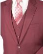 Vinci Men's 3 Piece Wool Feel Classic Suit - Big and Tall Sizes