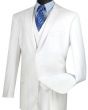 Vinci Men's 3 Piece Wool Feel Classic Suit - Big and Tall Sizes