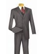 Vinci Men's 3 Piece Executive Outlet Suit - Banker Stripe