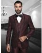 Statement Men's 3 Piece Modern Fit Fashion Suit -  Two Tone