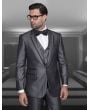 Statement Men's 3 Piece Modern Fit Fashion Suit -  Two Tone