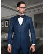 Statement Men's 3 Piece Modern Fit Fashion Suit -  Two Tone