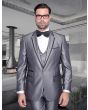 Statement Men's 3 Piece Modern Fit Fashion Suit -  Two Tone