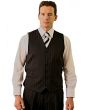 Demantie Men's 3 Piece Executive Suit - Tonal Shadow Stripe