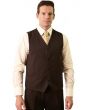 Vitto Men's 3 Piece Solid Discount Outlet Suit - 4 Button Vest