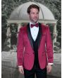 Statement Men's 3 Piece Suit -  High Quality Velvet