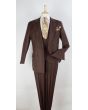 Apollo King Men's 3 Piece 100% Wool Suit - Fashion Windowpane