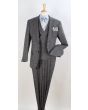 Apollo King Men's Outlet 3pc 100% Wool Fashion Suit - Modern Business