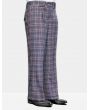 Statement Men's 100% Wool Pant - Wide Leg Plaid Slacks