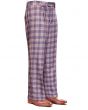 Statement Men's 100% Wool Pant - Wide Leg Plaid Slacks