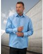 Statement Men's  Outlet Long Sleeve Woven Shirt - Light Jacquard Pattern