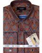 Statement Men's Long Sleeve Woven Shirt - Jacquard Two Tone