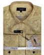 Statement Men's Long Sleeve Woven Shirt - Paisley Pattern