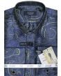 Statement Men's Long Sleeve Woven Shirt - Paisley Pattern