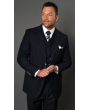 Statement Men's 3 Piece 100% Wool Suit - Fashion Pinstripe