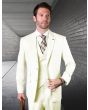 Statement Men's Outlet 100% Wool 3 Piece Suit - Bold Solid Colors